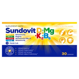 Sundovit D3+Mg+K2+B6 tabletki 