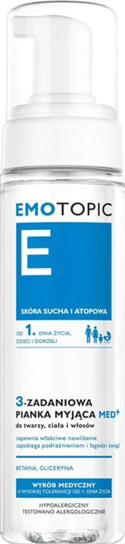 Pharmaceris E Emotopic, pianka myjąca do twarzy, ciała i włosów 