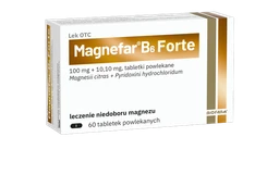 Magnefar B6 Forte 100 mg Mg 2++10,1 mg tabletki powlekane 