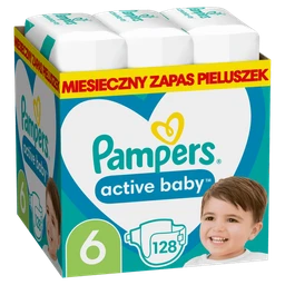Pampers Active Baby, pieluchy rozmiar 6, 13-18 kg 