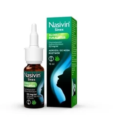 Nasivin Sinex Aloes i Eukaliptus 0,5 mg/ml aerozol do nosa, roztwór 