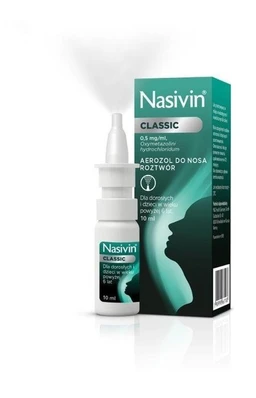 Nasivin Classic 0,5 mg/ml aerozol do nosa, roztwór 