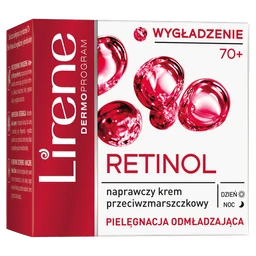 Lirene Wygładzenie 70+ naprawczy krem przeciwzmarszczkowy Retinol 