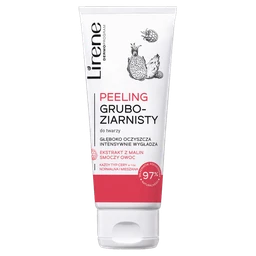 Lirene Gruboziarnisty peeling do twarzy Malina & Smoczy Owoc 