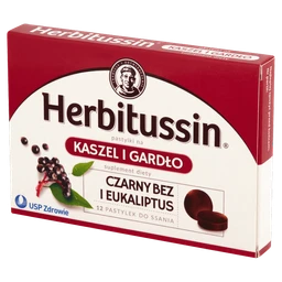 Herbitussin pastylki na kaszel i gardło 