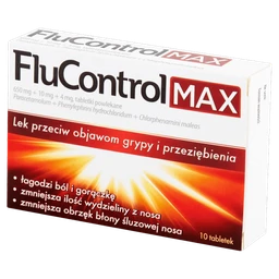 Flucontrol Max 650 mg+10 mg+4 mg tabletki powlekane 