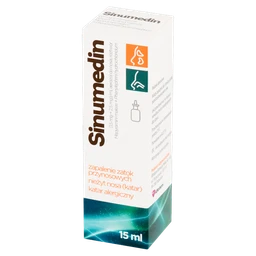 Sinumedin (1,5 mg + 2,5 mg)/ml aerozol do nosa, roztwór 