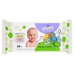 Bella Baby Happy Silk Cotton, chusteczki nasączone dla dzieci 