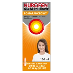 Nurofen dla dzieci Junior pomarańczowy 40 mg/ml zawiesina doustna 