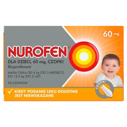 Nurofen dla dzieci 60 mg czopki 