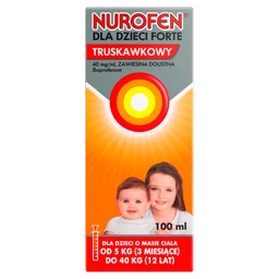 Nurofen dla dzieci forte truskawkowy 40 mg/ml zawiesina doustna 