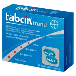 Tabcin Trend 250 mg + 30 mg + 2 mg kapsułki miękkie 