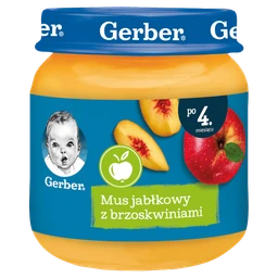 Gerber mus jabłkowo-brzoskwiniowy 