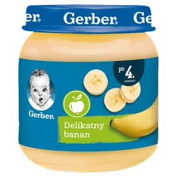 Gerber 4m Deser delikatny banan mus 