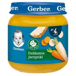 Gerber delikatne jarzynki dla niemowląt po 4 miesiącu życia 