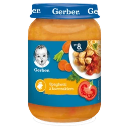 Gerber Spaghetti z kurczakiem dla niemowląt, po 8. miesiącu 