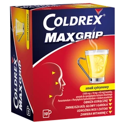 Coldrex MaxGrip 1000 mg+10 mg+40 mg proszek do sporządzenia roztworu doustnego 