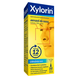 Xylorin 550 mcg/ml aerozol do nosa, roztwór 