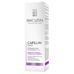 Iwostin Capillin Duo, liftingujący krem na naczynka SPF 20 