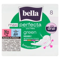 Bella Perfecta Ultra Maxi Green, ultracienkie podpaski, bezzapachowe 