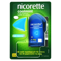 Nicorette Coolmint 4 mg tabletki do ssania 