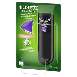 Nicorette Cool Berry 1 mg/dawkę aerozol do stosowania w jamie ustnej, roztwór 