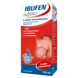 Ibufen dla dzieci o smaku truskawkowym 100 mg/5 ml zawiesina doustna 