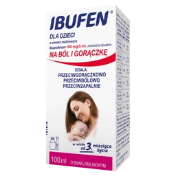 Ibufen dla dzieci o smaku malinowym 100 mg/5 ml zawiesina doustna 