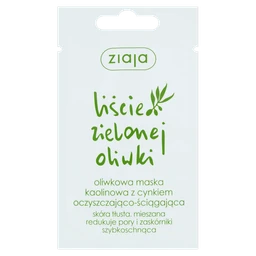 Ziaja Liście Zielonej Oliwki, oczyszczająco-ściągająca oliwkowa maska kaolinowa z cynkiem 