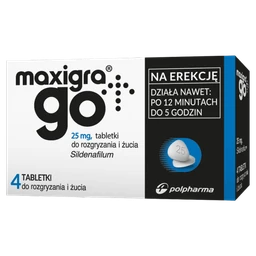 Maxigra Go 25 mg tabletki do rozgryzania i żucia 