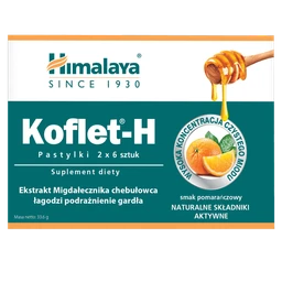 Himalaya Koflet-H pastylki do ssania o smaku pomarańczowym 