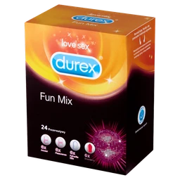 Durex Fun Mix, zestaw prezerwatyw 