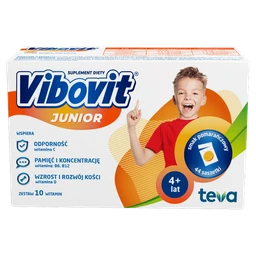 Vibovit Junior proszek do sporządzenia roztworu doustnego o smaku pomarańczowym 