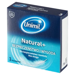 Unimil Natural+, prezerwatywy lateksowe 