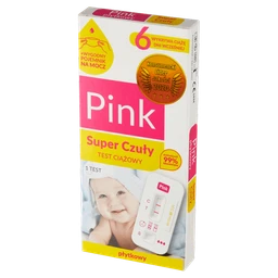 Pink Super Czuły, płytkowy test ciążowy 