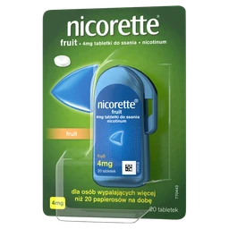 Nicorette Fruit 4 mg tabletki do ssania 