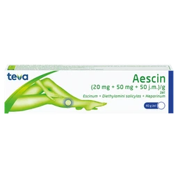 Aescin (20 mg + 50 mg + 50 j.m.)/g żel 