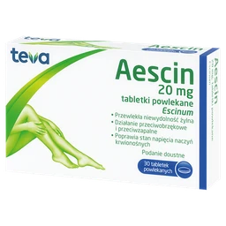 Aescin 20 mg tabletki dojelitowe 