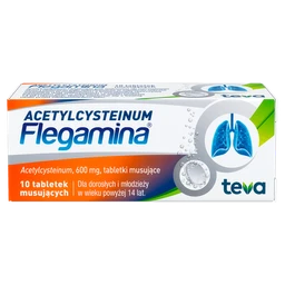 Acetylcysteinum Flegamina 600 mg tabletki musujące 