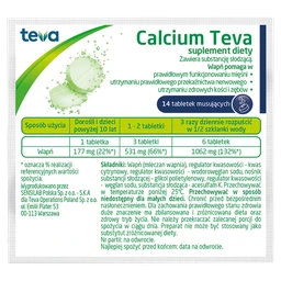 Calcium Teva tabletki musujące 