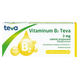 Vitaminum B2 Teva 3 mg tabletki drażowane 