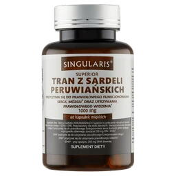 Tran z sardeli peruwiańskich Singularis Superior 1000 mg kapsułki 