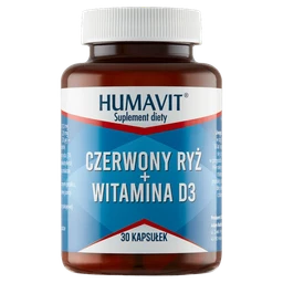 Humavit Czerwony ryż + witamina D3 2,9 mg+20 µg kapsułki 