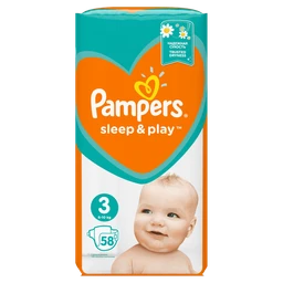 *Pampers Sleep & Play, pieluchy, rozmiar 3, 6-10 kg 