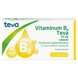 Vitaminum B6 Teva 50 mg tabletki 