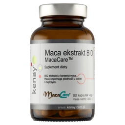 Kenay Maca ekstrakt BIO MacaCare kapsułki 