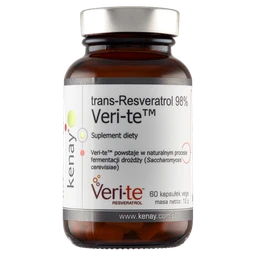 trans-Resveratrol 98% Veri-te 200 mg kapsułki 