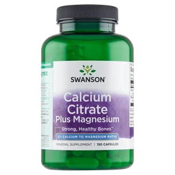 Swanson Calcium Citrate Plus Magnesium kapsułki 