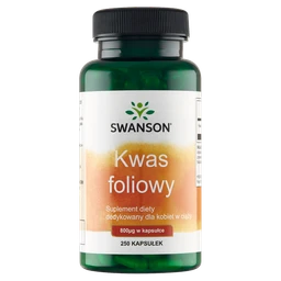 Swanson, Kwas foliowy, 800 mcg, suplement diety 