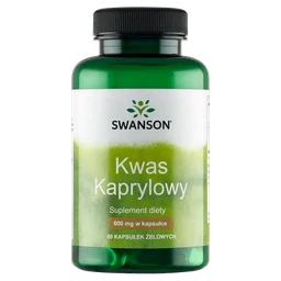 Swanson Kwas Kaprylowy 600 mg kapsułki 